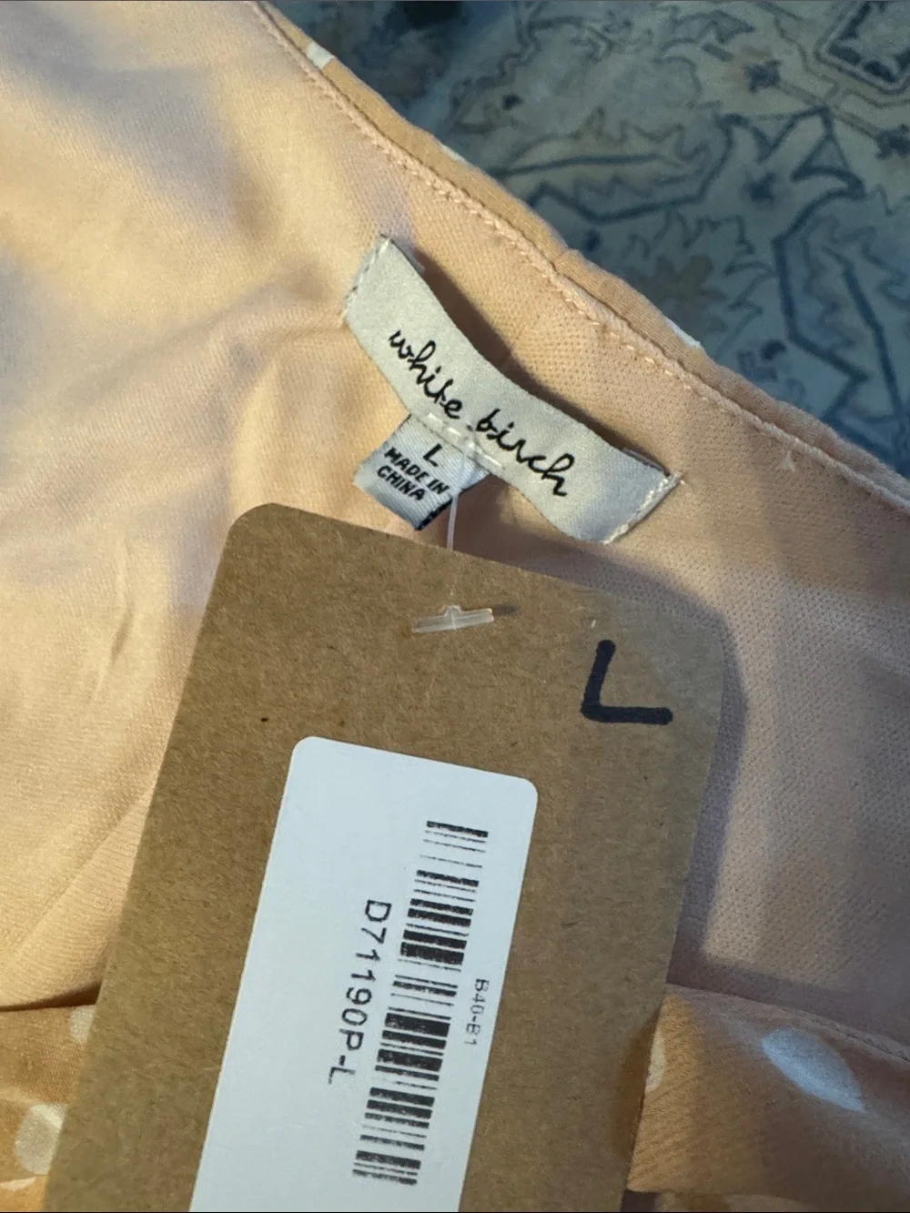 white birch Blush Peach Dress - Picture 2 of 5